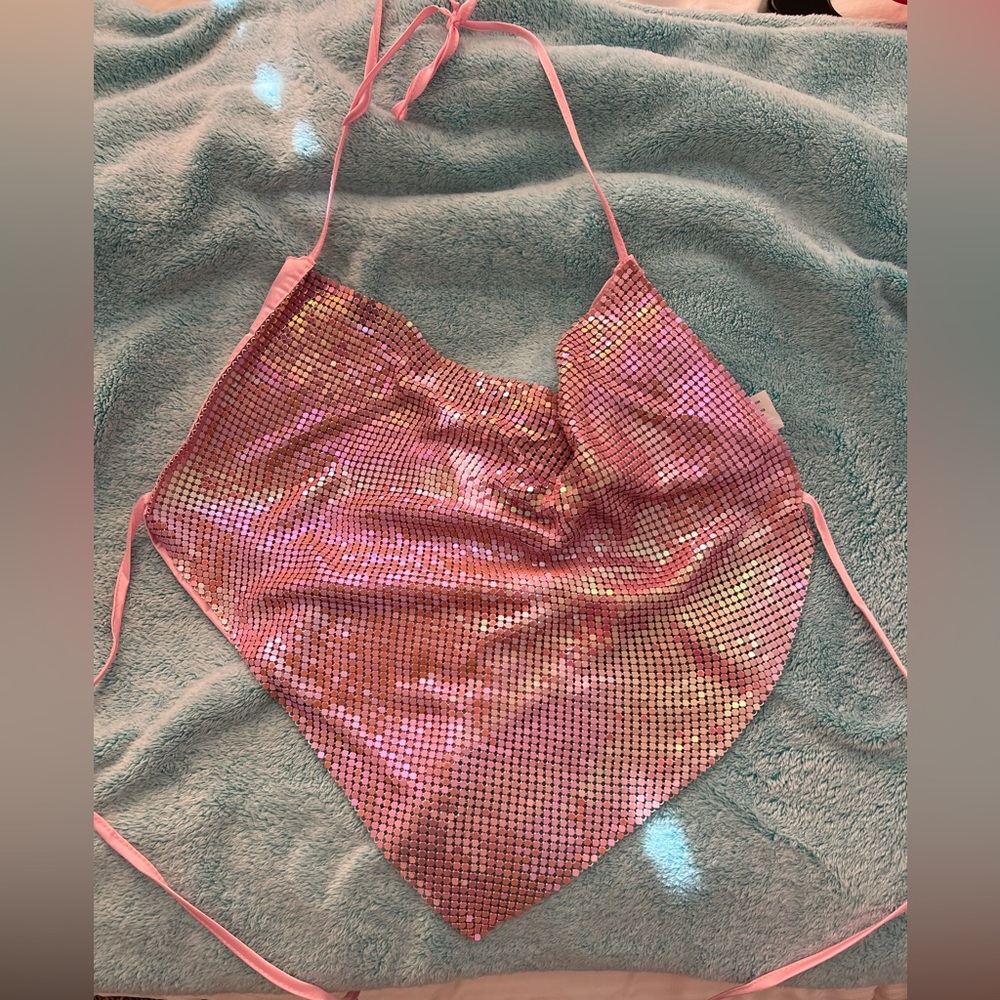 Sequin Crop Top